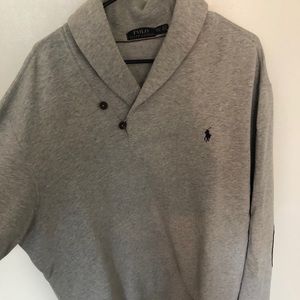 Men’s gray polo sweater